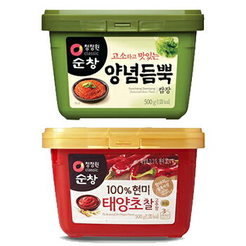 【送料無料】スンチャン サムジャン500g + コチュジャン500g 日テレ ZIP 韓国食品 韓国食材 味噌 韓国味噌 焼肉用たれ ソース 豚バラ サンギョッサル