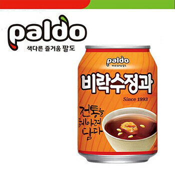 Paldo ビラク スジョンガ 水正果 236ml 缶 12本入 パルド 韓国 伝統茶 飲み物 お茶 食品