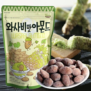 わさび 味 アーモンド 210g 1袋 韓国大ヒット商品 お菓子 おつまみ 韓国お菓子 話題 大人気 カシューナッツ お花見 飲み会