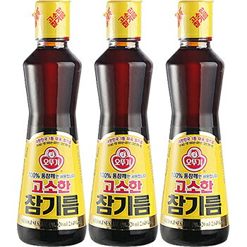 ごま油 320ml 3本 オットギ 韓国 食品 料理 調味料 胡麻油 食材