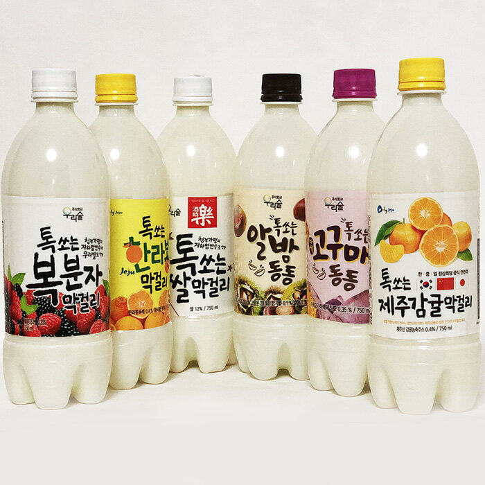 【送料無料】フレーバー マッコリ お買得 4本入りセット 果物 韓国食品 韓国食材 韓国料理 韓国食品 お酒 韓国お酒 お米 果物マッコリ ..