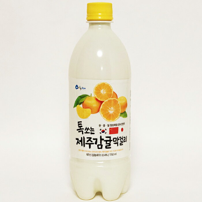 ウリスルしゅわっと済州みかんマッコリ750ml*20入　2024.9月賞味　カクテルマッコリ 果物マッコリ 韓国食品 韓国食材　韓国料理 韓国お土産 酒 お酒 韓国酒 韓国お酒 韓国マッコリ