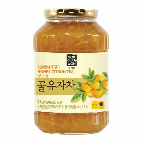 緑茶園 具たっぷり はちみつ ゆず 1kg 韓国 食品 食材 料理 伝統茶 茶 韓国飲料 ドリンク　柚子 蜂蜜
