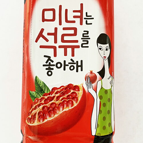 LOTTE 美人は ザクロが 好き 柘榴ジュース 1.5L ペット 1本 韓国 食品 料理 食材 ジュース 果物ジュース GIFT用 ギフトロッテ 3
