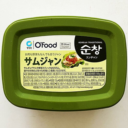 ・商品名：チョンジョンウォン ズンチャン サムジャン ・内容：170g ・保存方法：直射日光を避け涼しいところで保管してください。開けたら冷蔵庫で保管してください。 ・原材料/賞味期限：別途表示 ・原産国：韓国 ・商品入荷によって商品パッケージが変わる場合がございます。予めご了承ください。