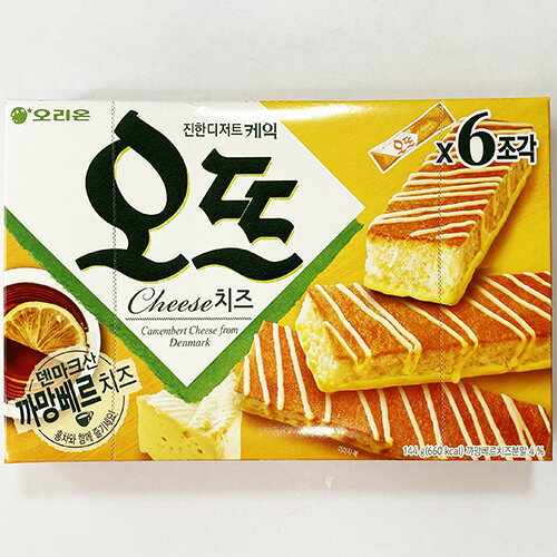 ORION オット ソフト ケーキ チーズ味 6個入り 144g ＊3個　デンマーク産 カマンベールチーズ入り 韓国 食品 料理 食材 お菓子 オリオン