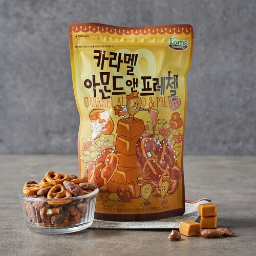 ハニー バター アーモンド キャラメルアーモンド ＆ プレッツェル 210g ハニーバター 韓国 食品 料理 食材 お菓子 お土産 Tom's farm almond ギリム GILIM