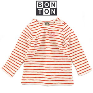 BONTON【ボントン】ベビー パイル ボーダー Tシャツ 2A【2歳】3A【3歳】 BONTON bonton ボントン