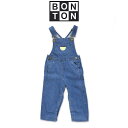 BONTON【ボントン】ベビー デニム オーバーオール 2A【2歳】3A【3歳】 BONTON ワンピ bonton ボントン