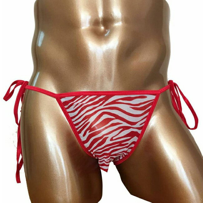 セクシーランジェリーショップMTCのBadDaddy (バッドダディ) 紐パンZEBRA レッド ゼブラ柄 2JT-LM040｜アングル2