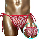BadDaddy (バッドダディ) 紐パンZEBRA レッド ゼブラ柄 2JT-LM040