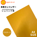 【ベリー】 本革 【A4】【1700マスタード】レザー マスタード 黄色 クロムなめし シュリンク レザークラフト 革 皮 牛本革 カットクロス セット 財布 ...