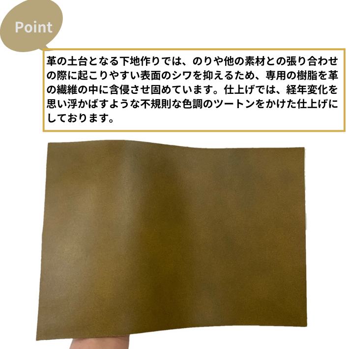 【バット】本革 【A4】【2701オリーブ】レザー オリーブ 黄緑色 スムース 革　クロ...