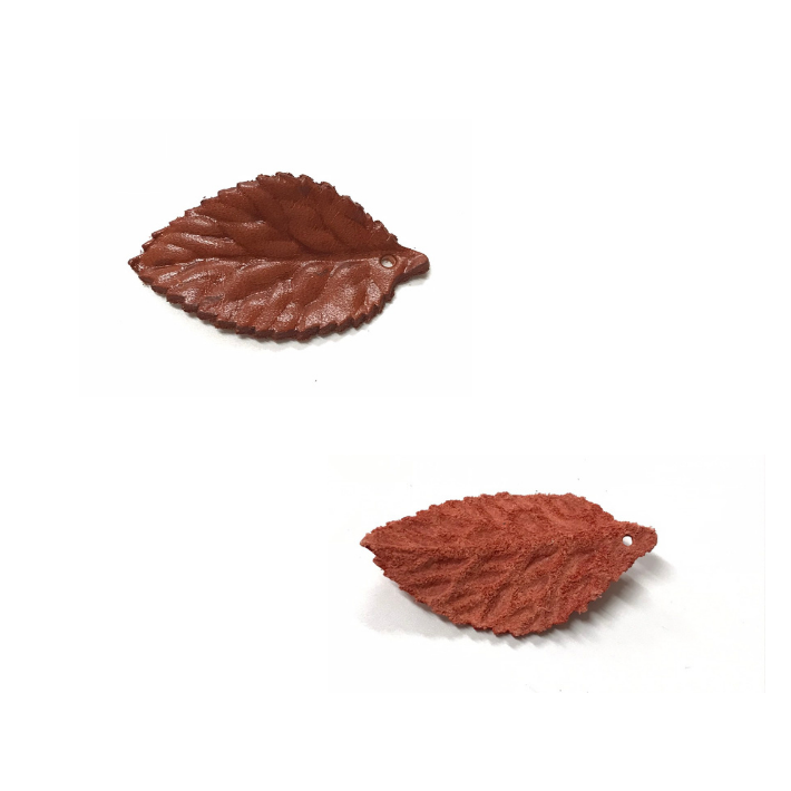 【本革】E.LEATHER LEAF レザー リーフ 葉 クラフト クラフト素材 素材 革 つや 型押し 安い DIY ハンドメイド レザークラフト ピアス モチーフ カット カットレザー パーツ 小さいサイズ 小さい 小 小さめサイズ