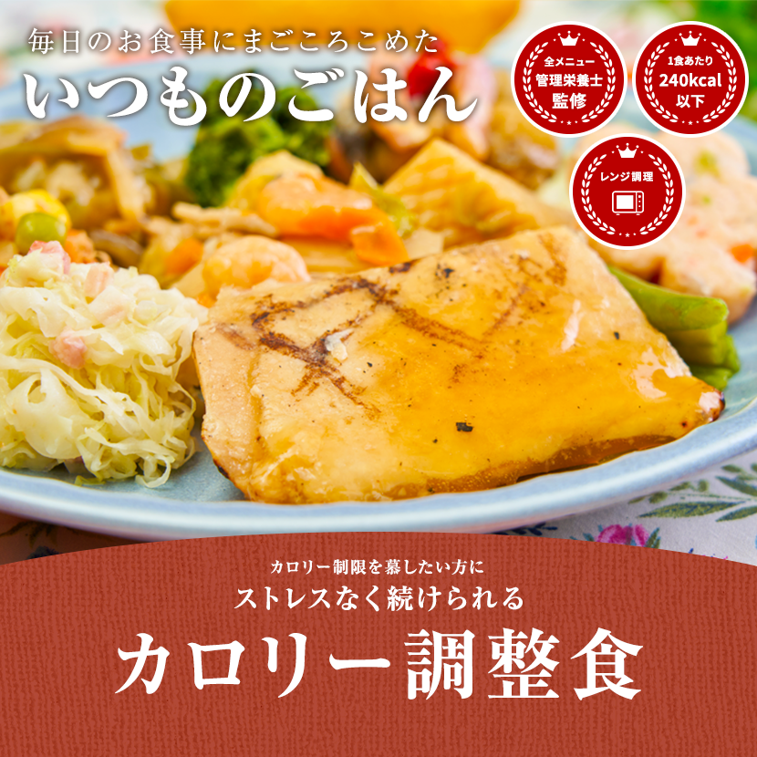 カロリー調整食（21食セット） 【冷凍弁当 冷凍食品 冷凍 弁当 冷食 惣菜 おかす 昼食 ランチ 簡単おかず 簡単調理 レンジ調理 時短調理 非常食 保存食 介護食 一人暮らし 単身赴任 食品 宅配 送料無料】のサムネイル
