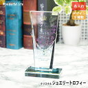 名入れ ガラス ジュエリー クリスタル トロフィー WCRJ-38 名前入り おしゃれ ゴルフコンペ トロフィー 優勝トロフィー