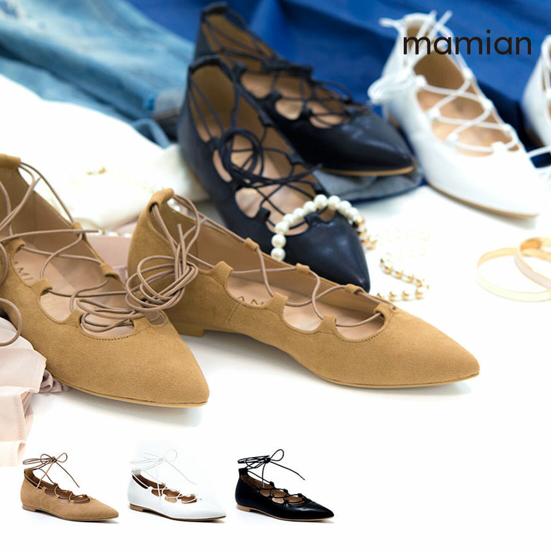 美脚フラットシューズ 足が痛くない（なりにくい）1.0cmソール 日本製 キャメル ホワイト ブラック 黒 black 22.5cm～25.0cm ギリーフラットレースアップパンプス（130-16SS2）