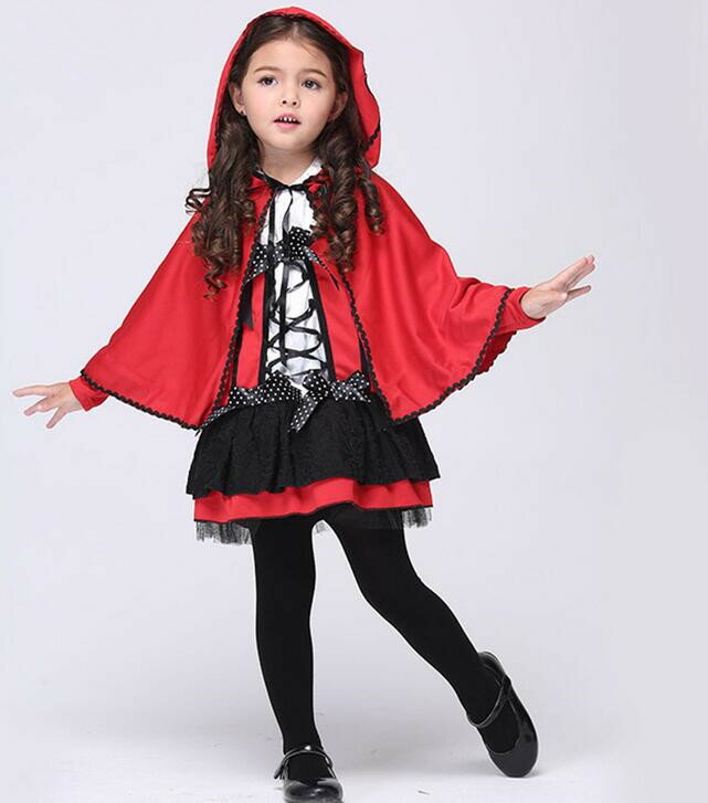 ハロウィン 衣装 子供 女の子 コスプレ 仮装 コスチューム キッズ 赤ずきんちゃん 子供ドレス 赤ずきん ケープ 子供…