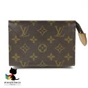 ルイヴィトン LOUIS VUITTON モノグラム ポッシュ トワレット 15 モノグラム ブラウン ゴールド金具 ポーチ 化粧ポーチ コスメポーチ ミニポーチ ランクB 小物 【中古】