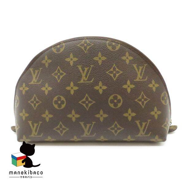 楽天manekibacoルイヴィトン LOUIS VUITTON モノグラム M47520 トゥルース デミロンド 化粧 コスメ ポーチ 半月 モノグラム ブラウン ランクA 小物 【中古】