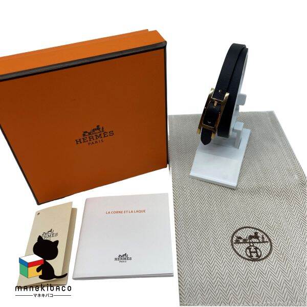 エルメス HERMES ブラック 美品 ビーアピ ドゥブルトゥール 黒 ブラック フォーブ ゴールド金具 スイフ..