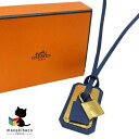 エルメス HERMES 美品 オーケリー カデナモチーフ ネックレス GM ブルーサフィール ゴールド金具 スイフト Z刻印 ブランド ファッション 小物 プレ...
