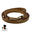 ルイヴィトン LOUIS VUITTON ライトブラウン ショルダーストラップ ヌメ革 ベージュ ゴールド金具 ランクA 小物 【中古】(4)