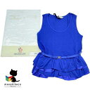 モンクレール MONCLER ブルー 未使用 フリルタンクトップ 8086800 82672 751 ブルー レディース サイズXS ブランド ファッション ノースリーブ トップス タグ付 ランクS アパレル 【中古】