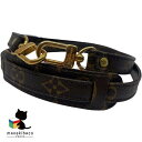 ルイヴィトン LOUIS VUITTON モノグラム ショルダーストラップ バッグストラップ ストラップ モノグラム ブラウン ゴールド金具 ランクA 小物 【中古】