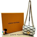 ルイ・ヴィトン LOUIS VUITTON ホワイト 新品同様 美品 M23762 PICO GO-14 チェーンショルダー ラム レザー 白 黒 ゴールド金具...