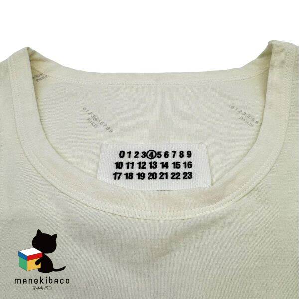 メゾンマルジェラ MAISON MARGIELA アイボリー Tシャツ レディース L アイボリー ファッション アパレル トップス ランクAB アパレル 【中古】