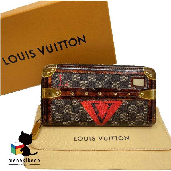 楽天manekibacoルイ・ヴィトン LOUIS VUITTON M63490 トランスフォームド ジッピーウォレット ダミエ 茶 ブランド 長財布 大容量 おしゃれ 高級感 箱 布袋 ランクA 財布 【中古】