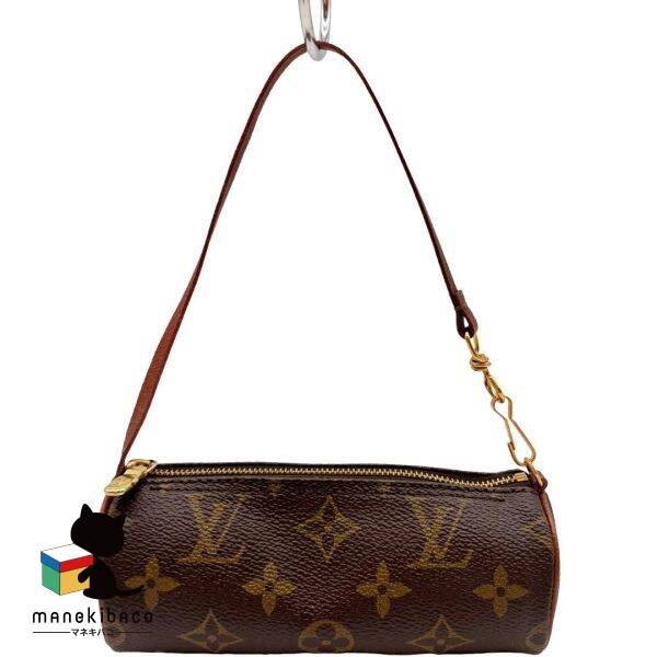 ルイ・ヴィトン LOUIS VUITTON モノグラム パピヨンポーチ ヤギ モノグラム コンパクト 小物入れ ランクA 小物 【中古】