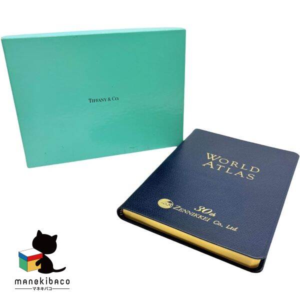 ティファニー Tiffany ＆ Co. ブラック 世界地図ノート 限定 ANS 30th 本 箱 ランクA 小物 【中古】