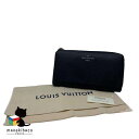 ルイヴィトン LOUIS VUITTON ブラック M60146 ポルトフォイユ コメット ヴォーカシミール ノワール ブラック シルバー金具 L字ファスナー 財布 大容量 布袋 ランクAB 財布 【中古】