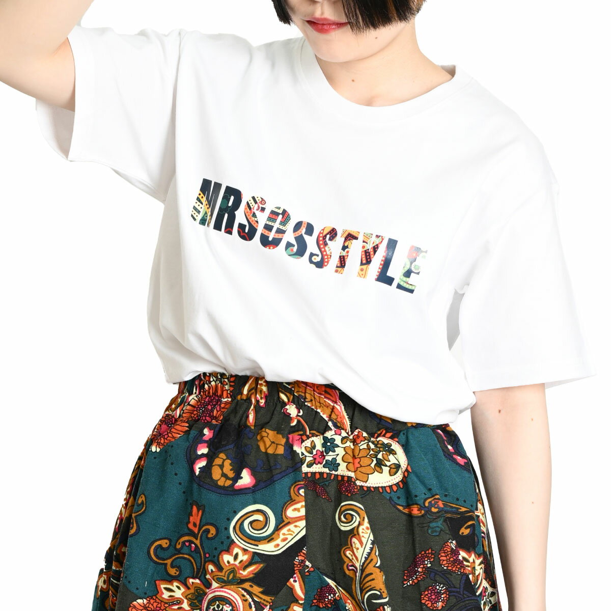 tシャツ オーバーサイズ メンズライク プリント Tシャツ レディース レディース DEVICE tシャツ ヴィンテージ car プリント ビッグシルエット