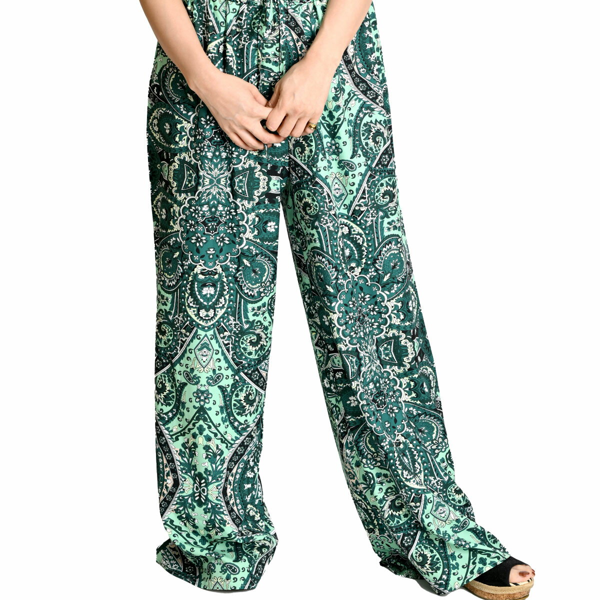 (green)ダルクスポーツ　メッシュパンツ　ペイズリー柄 green様専用)ダルクスポーツ メッシュパンツ ペイズリー柄
