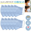 布マスク 日本製 洗える 大きめ おしゃれ メンズ 女性 立体マスク コットンマスク 綿 高島ちぢみ 父の日 コットン 快適 ★優しい水色柄 【Y407X10】...