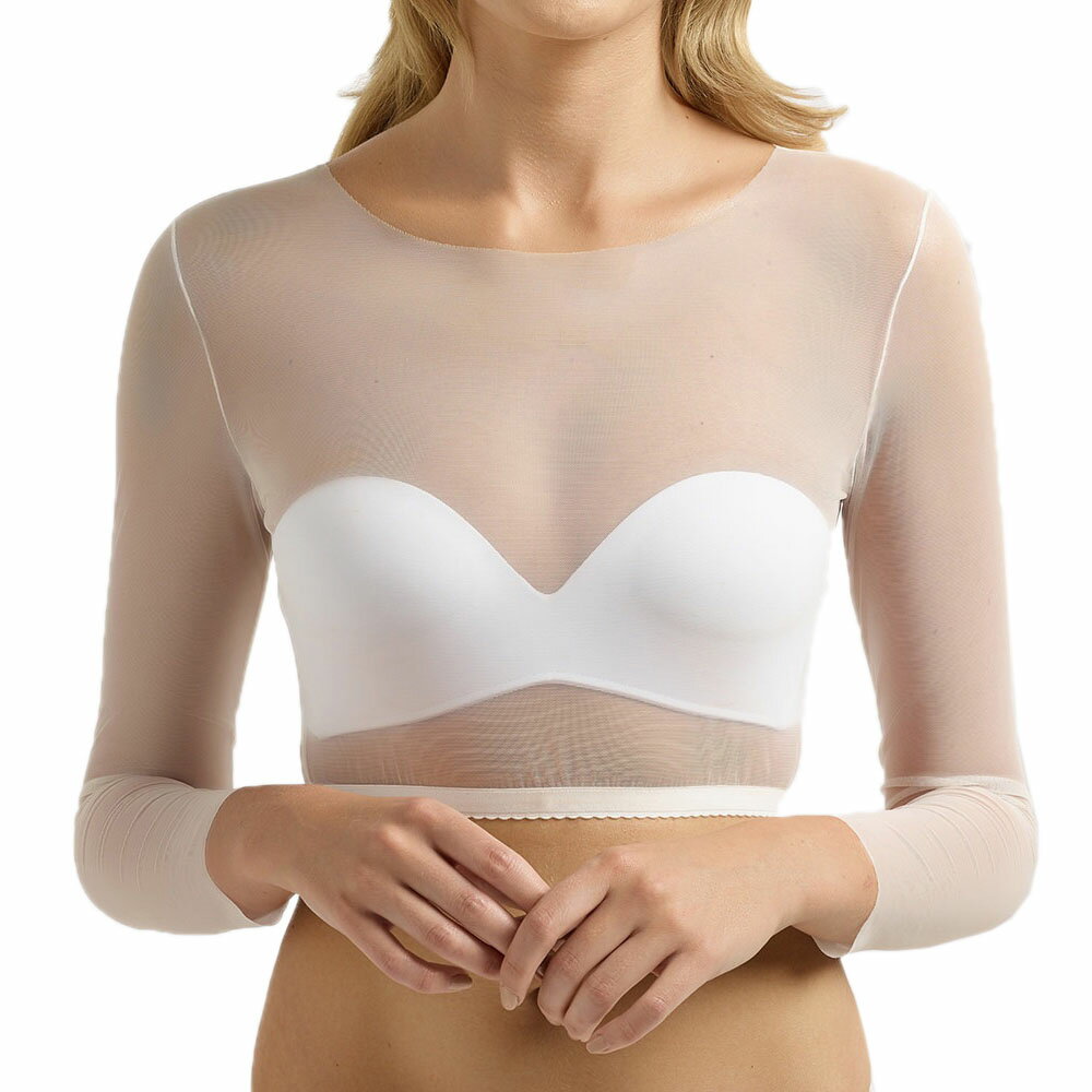 ボレロ ストレッチチュール チュールボレロ 長袖 ウエディング ブライダル ウエディングドレス ボレロ 花嫁 おしゃれ 二次会 パーティー 結婚式 [J25]【送料無料】