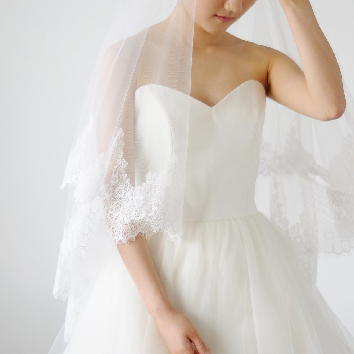 ウエディング ベール レース ウエディングベー...の紹介画像2