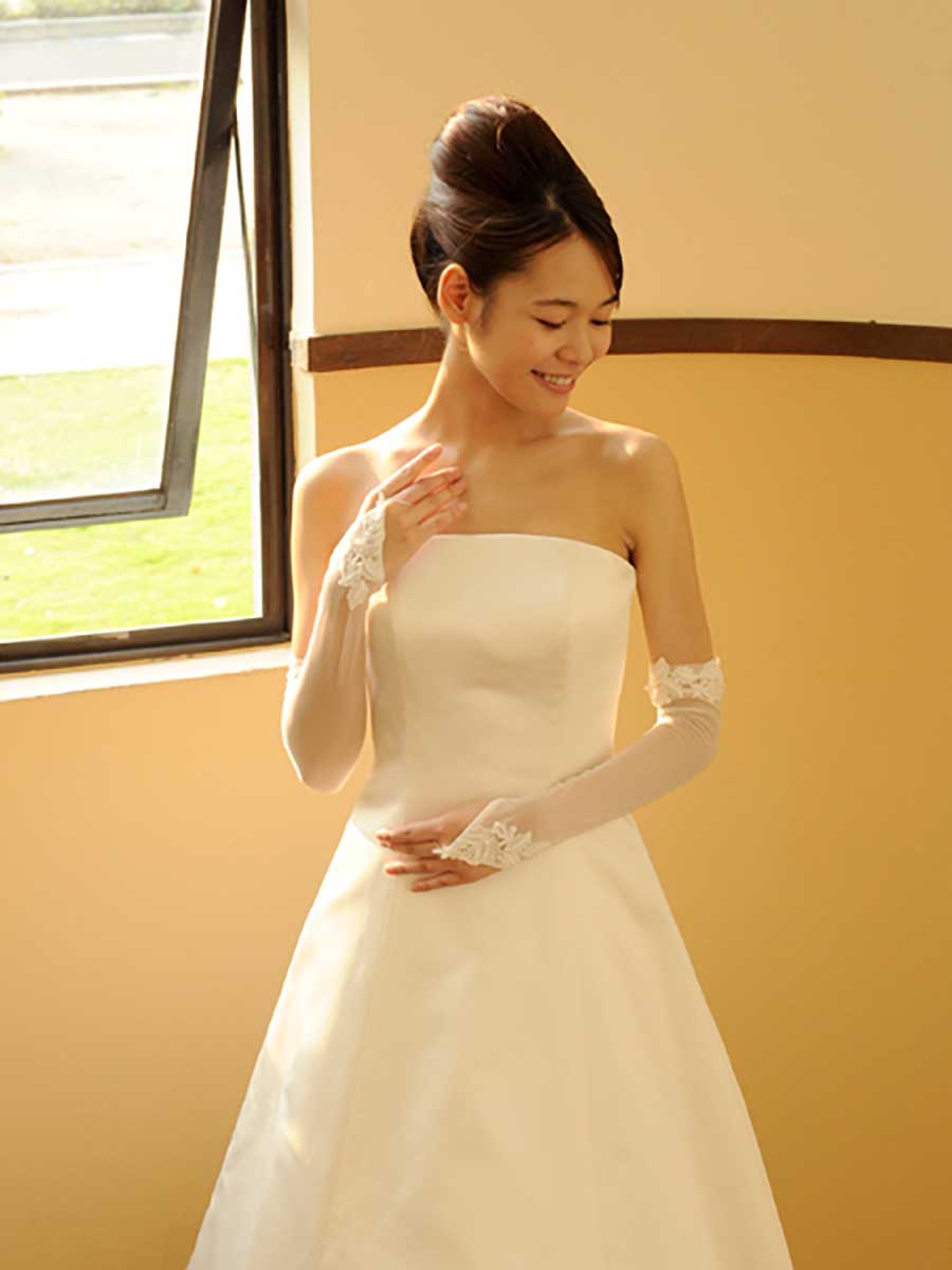 フィンガーレスグローブ ウエディング ブライダ...の紹介画像3