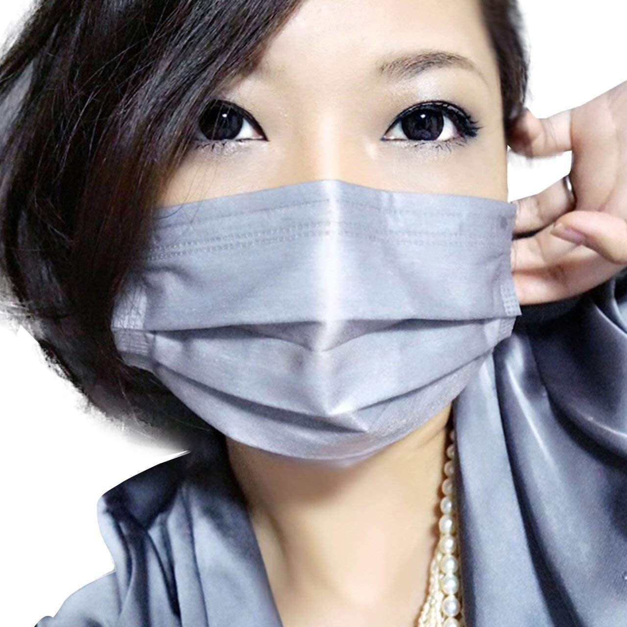 【レビューで100円クーポン】グレーマスク 4層 不織布マスク 個別包装20枚パック