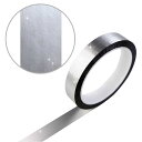 【レビューで100円クーポン】メッキテープ シルバー つや消し 粘着あり デコレーション ラッピングに 18mm×50m きらきらぷんぷん丸 HG-038