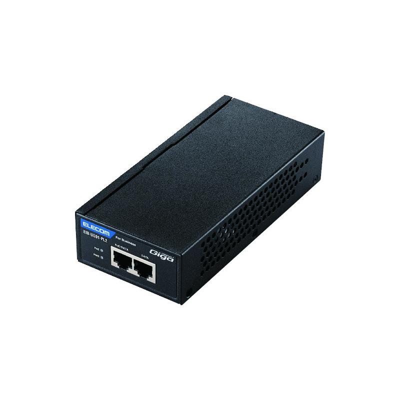 エレコム ELECOM 法人向けPoEインジェクター 802.3at af(高出力)対応 EIB-UG01-PL2