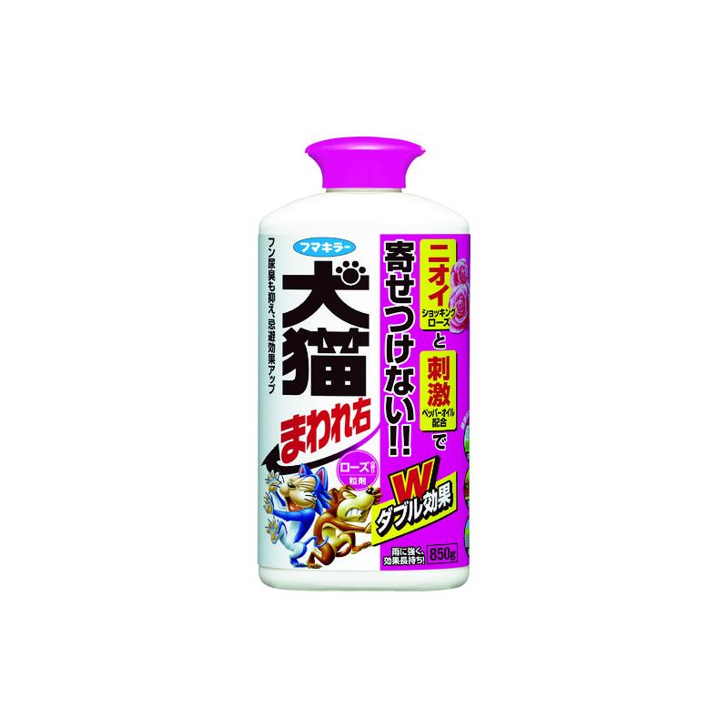 商品名フマキラー 犬猫まわれ右 粒剤 850g ローズの香リ 1個 439298メーカー名フマキラー商品名称犬猫まわれ右 粒剤 850g ローズの香リ数量1個型番439298※ご注文前の確認事項・お支払い方法：クレジット決済、銀行振込（商品代引き不可） ・発送に関して：メーカー直送（運送業者の指定は出来ませんのでご了承下さい） ・在庫に関して：欠品の場合は都度ご連絡させて頂きます。 ・送料に関して：北海道、沖縄、離島等は別途となる場合があります。都度ご相談下さいませ。 ・その他：廃盤や価格変更、仕様変更、品番変更等が行われる場合があります。予めご了承ください。