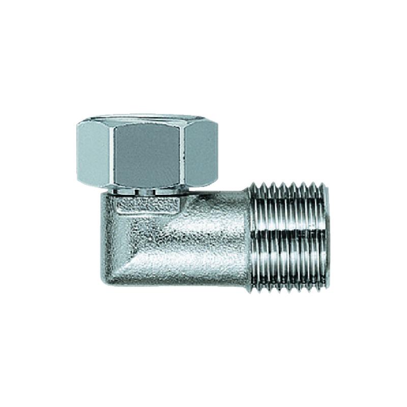 カクダイ KAKUDAI 水道配管用継手 ナット付フレキ用小曲リエルボ 呼び径G1/2 646-111-13