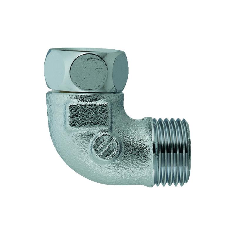 カクダイ KAKUDAI 水道配管用継手 ナット付フレキ用エルボ13 呼び径B:G1/2 呼び径C:G1/2 6461-13