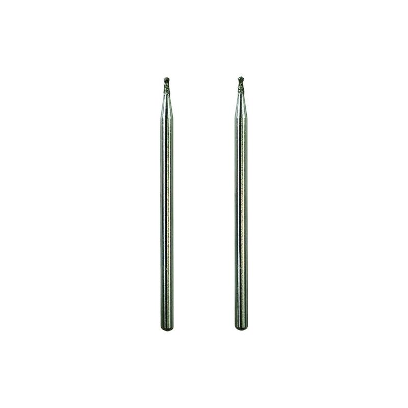 キソパワーツール PROXXON マイクログラインダー用先端工具用先端工具 ダイヤモンドビット2本 丸1.0mm 28212