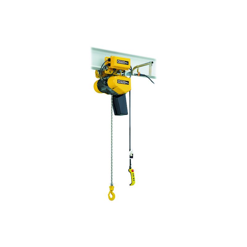 Rakuten - キトー KITO 電気チェーンブロック EQ形 2速インバータ 電気トロリ結合形 125kg×4m EQM001IS-IS