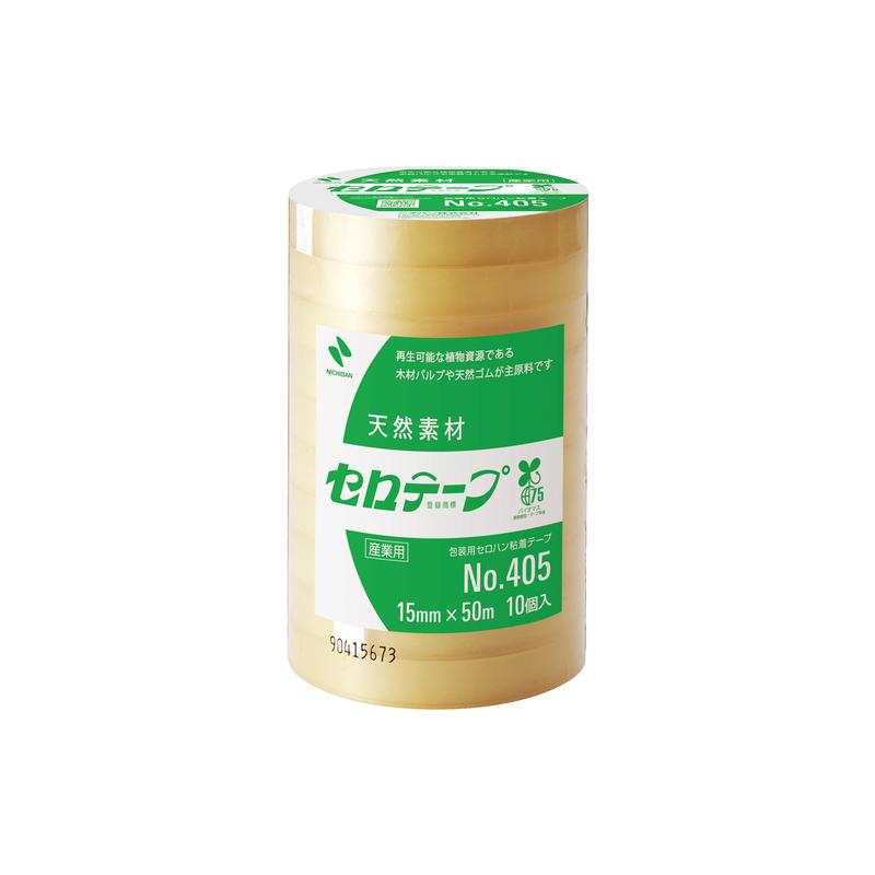 ニチバン セロテープ 405 15mm×50m バイオマスマーク認定製品 10巻 405-15X50